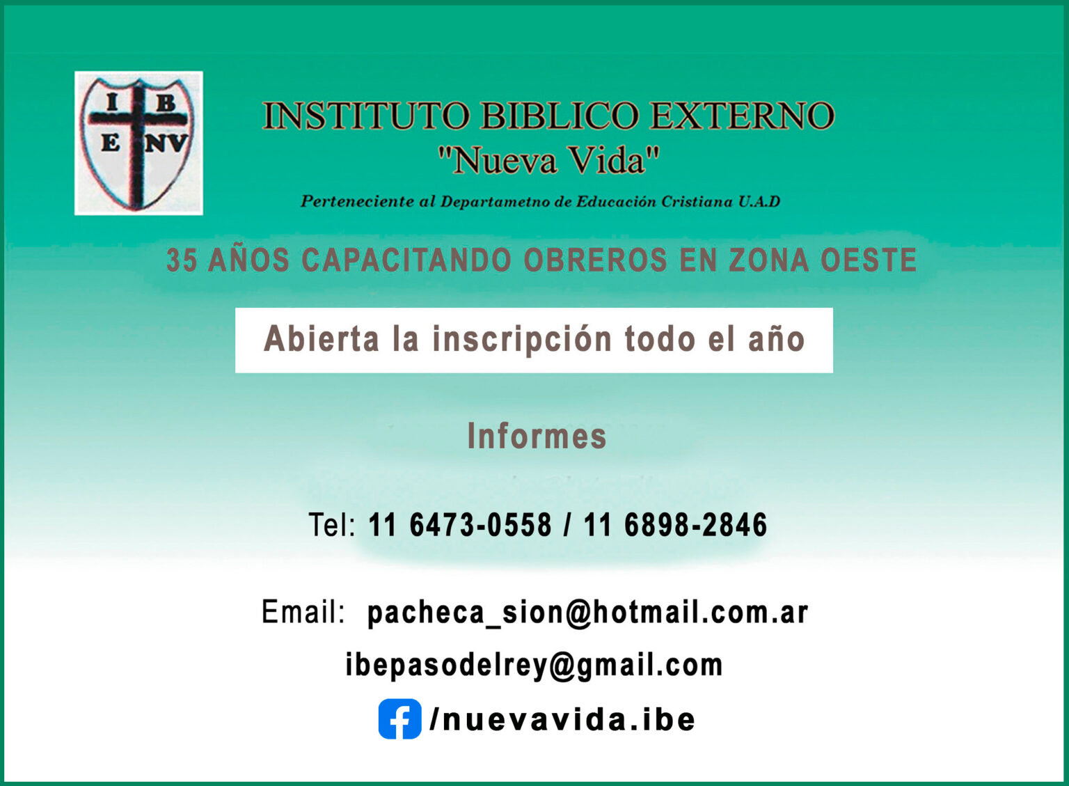 Instituto Bíblico Externo Nueva Vida Educa Cristiana Argentina